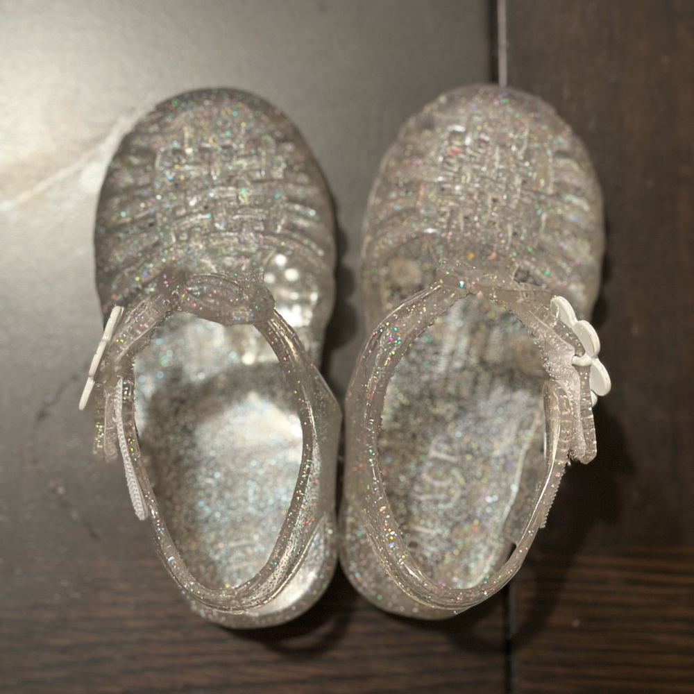 Toddler Clear Glitter Jelly Sandals